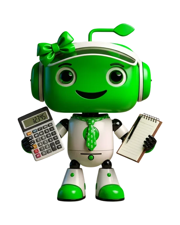 aime Budget AI agent mascot