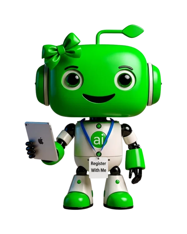 aime Sites AI agent mascot