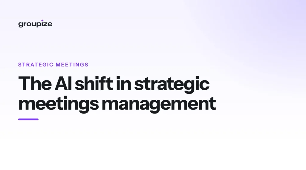 The AI Shift in Strategic Meetings Management: How Agentic Assistants Are Rewriting the Rules of SMM