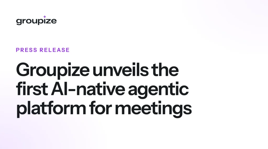 Groupize unveils the first AI-native agentic platform for meetings