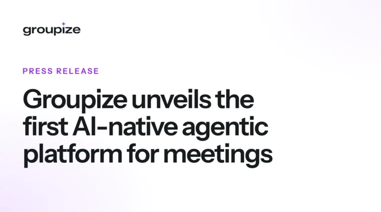 Groupize unveils the first AI-native agentic platform for meetings