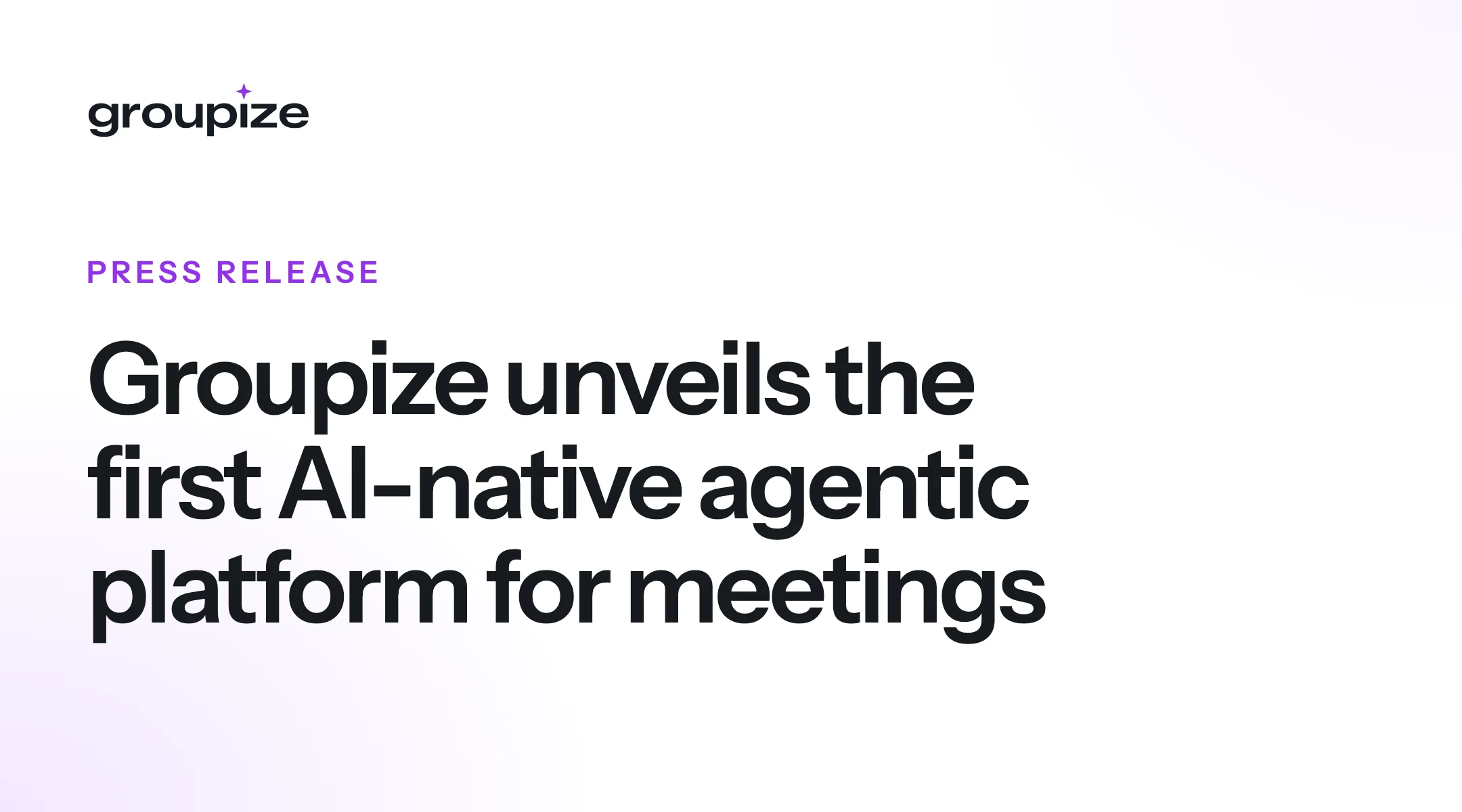 Groupize unveils the first AI-native agentic platform for meetings